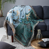 Nordic Mermaids Throw Blanket