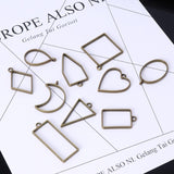 Pressed Flower Frames DIY Jewellery Making Resin Craft 10Pc Assorted Geometric