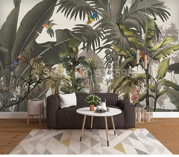 Jungle Life Wallpaper Waterproof Self-adhesive Mural Sticker