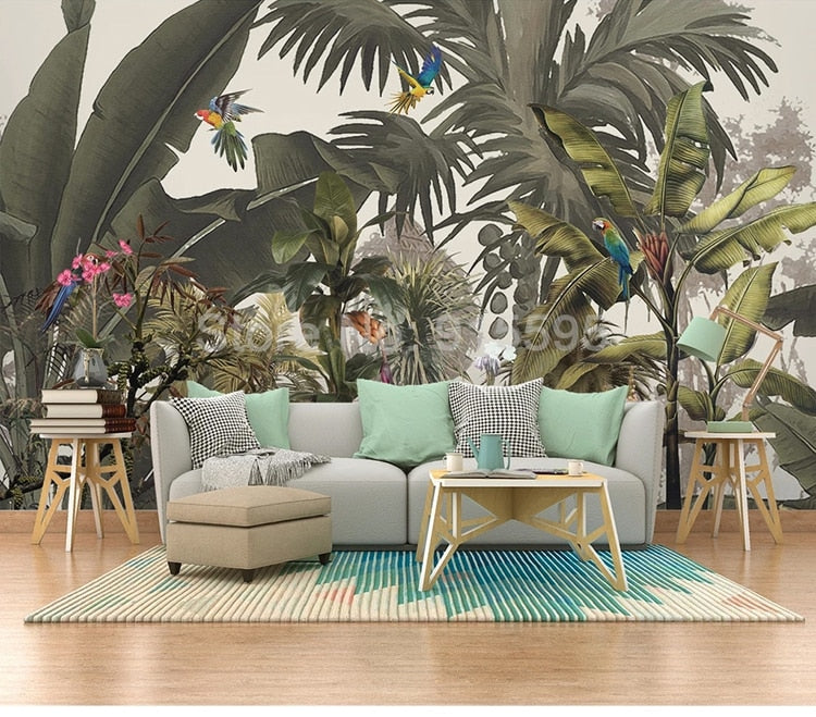 Jungle Life Wallpaper Waterproof Self-adhesive Mural Sticker