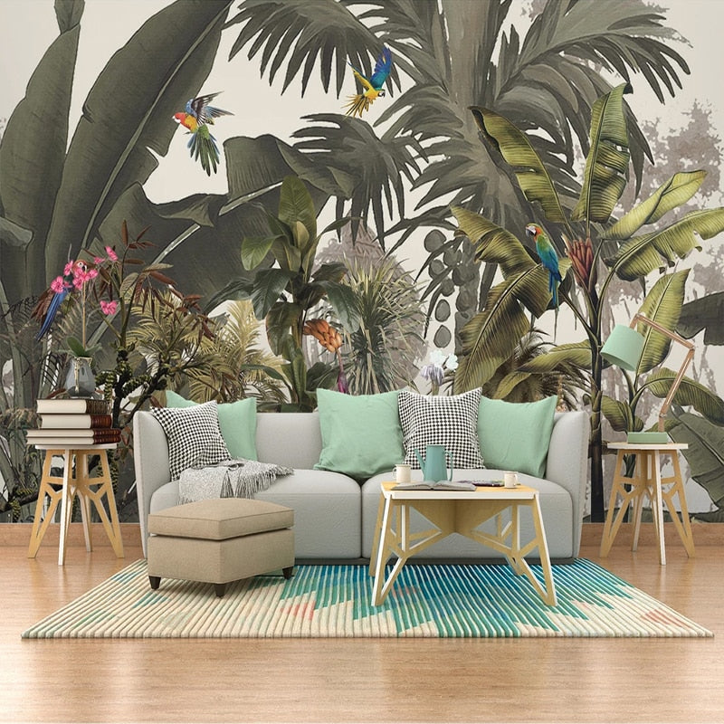 Jungle Life Wallpaper Waterproof Self-adhesive Mural Sticker