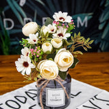 Autumn Tea Rose Silk Flowers Gerberas & Daisies Artificial Flowers