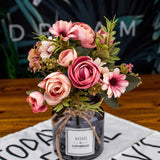 Autumn Tea Rose Silk Flowers Gerberas & Daisies Artificial Flowers