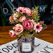 Autumn Tea Rose Silk Flowers Gerberas & Daisies Artificial Flowers