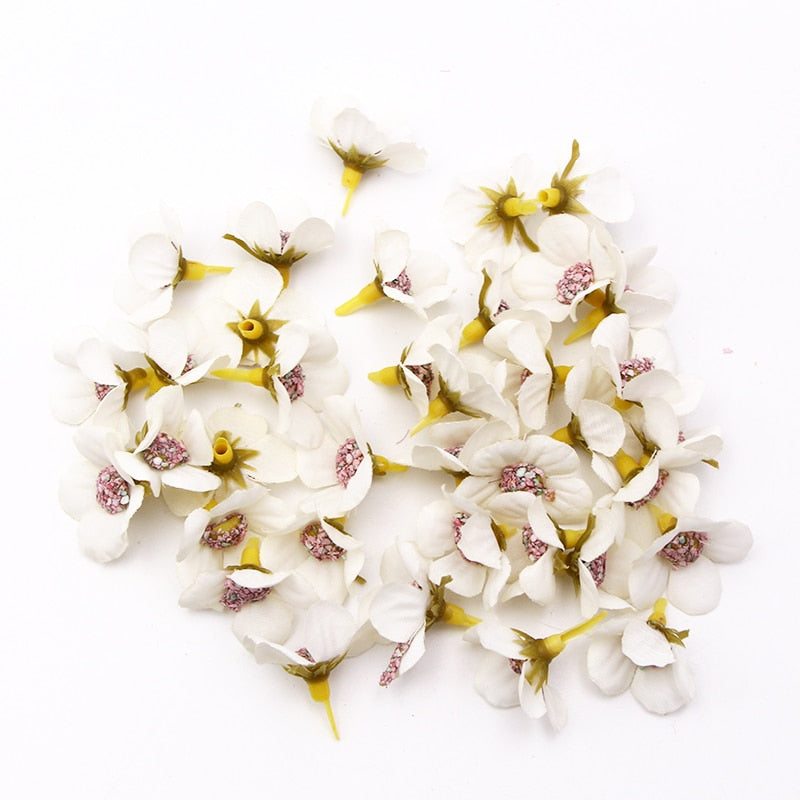 Multicolour Silk Blossom Flower Heads Artificial Flowers