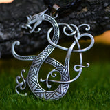 Viking Necklace Dragon Amulet Pendant Necklace Norse Talisman Jewellery