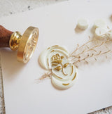 Embossed 3D Rose Flower Wax Seal Stamp Wedding Laurel Wax Stamp Envelope Seal