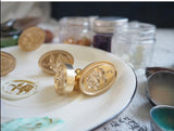 Embossed 3D Rose Flower Wax Seal Stamp Wedding Laurel Wax Stamp Envelope Seal