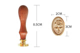 Embossed 3D Rose Flower Wax Seal Stamp Wedding Laurel Wax Stamp Envelope Seal