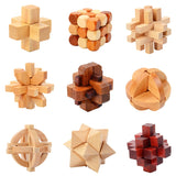 IQ Brain Teaser 3D Wooden Interlocking Puzzles