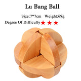 IQ Brain Teaser 3D Wooden Interlocking Puzzles