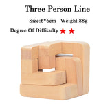 IQ Brain Teaser 3D Wooden Interlocking Puzzles