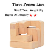 IQ Brain Teaser 3D Wooden Interlocking Puzzles