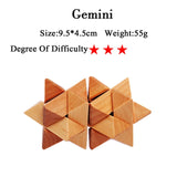 IQ Brain Teaser 3D Wooden Interlocking Puzzles