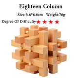 IQ Brain Teaser 3D Wooden Interlocking Puzzles