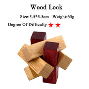 IQ Brain Teaser 3D Wooden Interlocking Puzzles