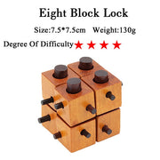 IQ Brain Teaser 3D Wooden Interlocking Puzzles