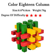 IQ Brain Teaser 3D Wooden Interlocking Puzzles