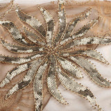 Sequinned 1920s Fringed Evening Shawl