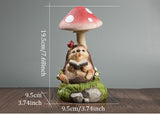 Rabbit & Hedgehog & Chipmunk Mushroom Lamps Solar Powered Night Lights