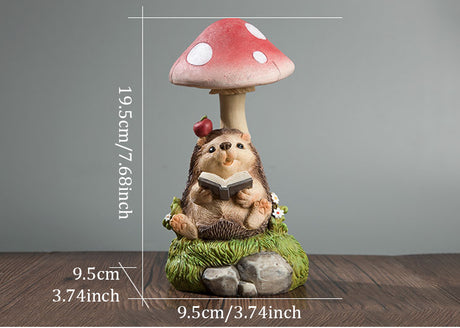 Rabbit & Hedgehog & Chipmunk Mushroom Lamps Solar Powered Night Lights