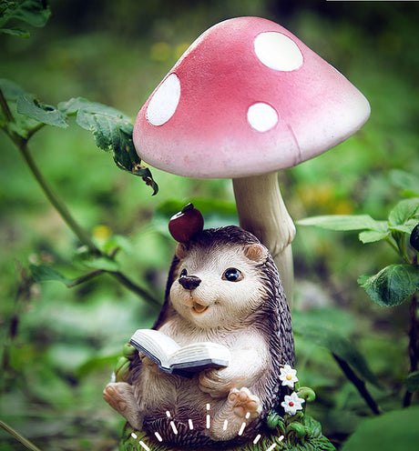 Rabbit & Hedgehog & Chipmunk Mushroom Lamps Solar Powered Night Lights