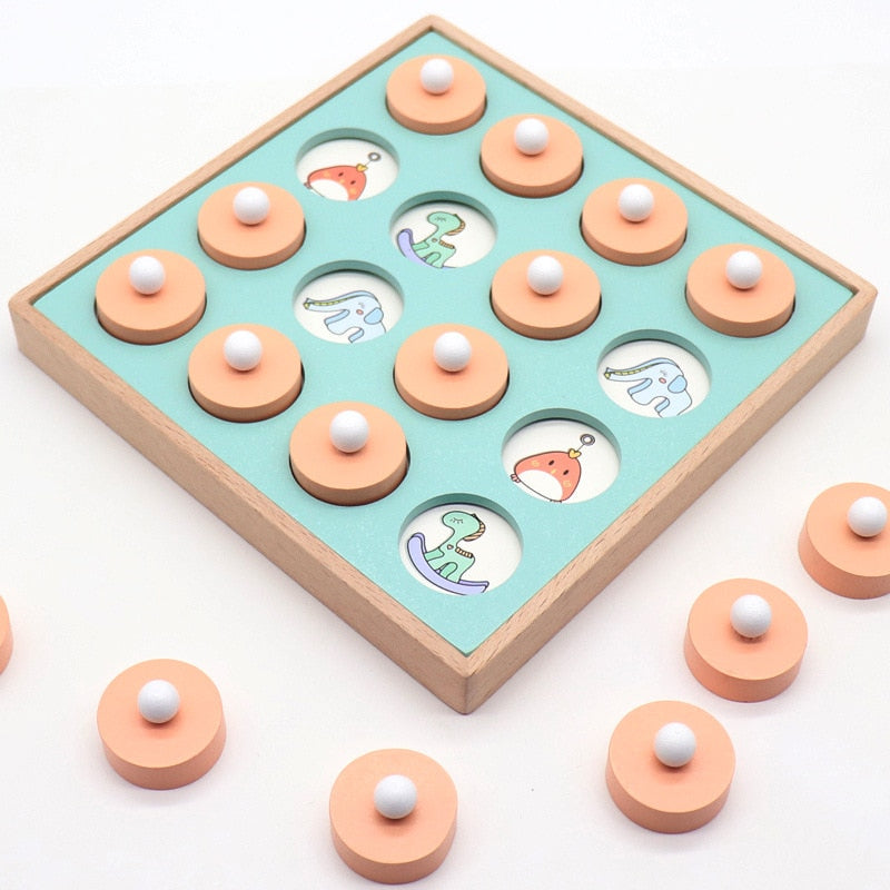Montessori Memory Match Game Wooden Early Educational Toy