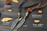 The Wishing Feather Leather Necklace