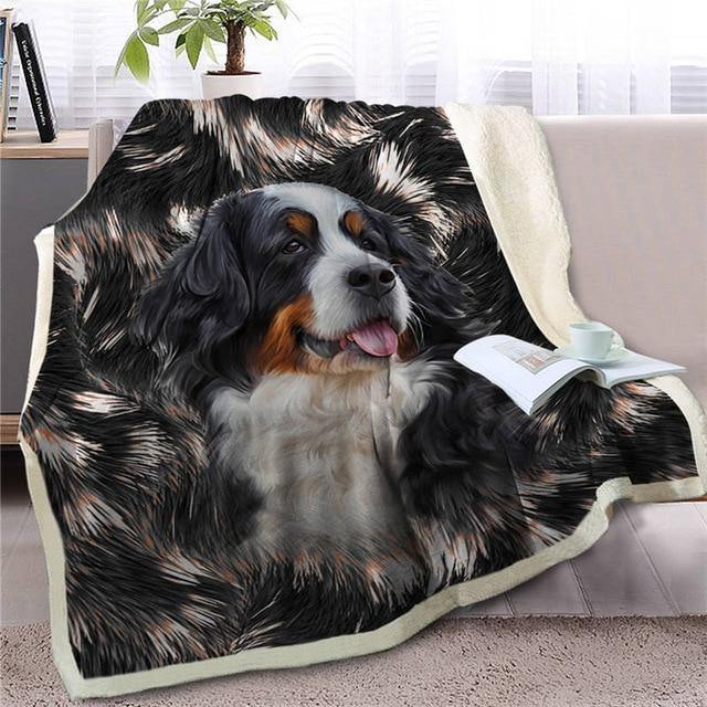 All The Good Dogs | Sherpa Fleece Blanket | 150x200cm - Woodland Gatherer