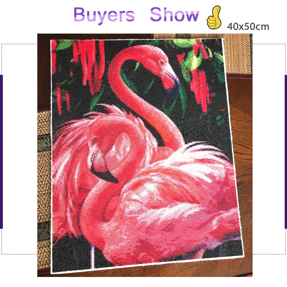 Flamingos DIY Crystal Mosaic Painting