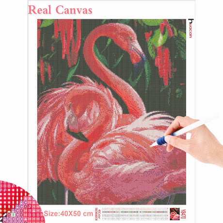Flamingos DIY Crystal Mosaic Painting