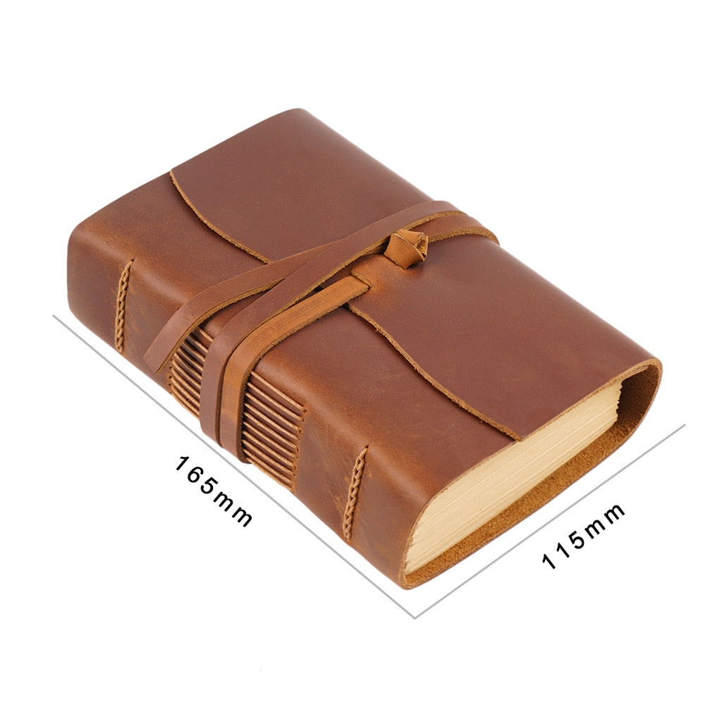 Handmade Embossed Genuine Leather Journal Book 400P