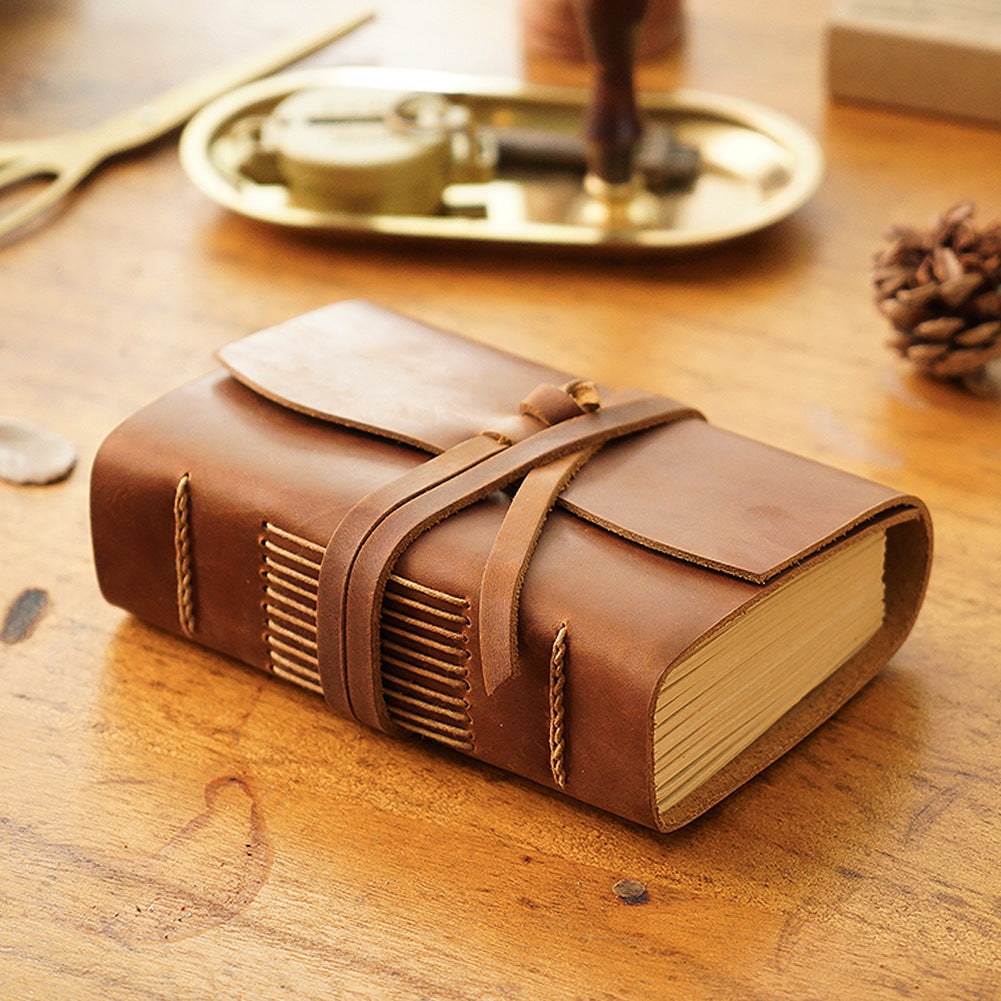 Handmade Embossed Genuine Leather Journal Book 400P