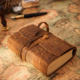 Handmade Embossed Genuine Leather Journal Book 400P