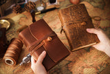 Handmade Embossed Genuine Leather Journal Book 400P