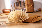 Handmade Embossed Genuine Leather Journal Book 400P
