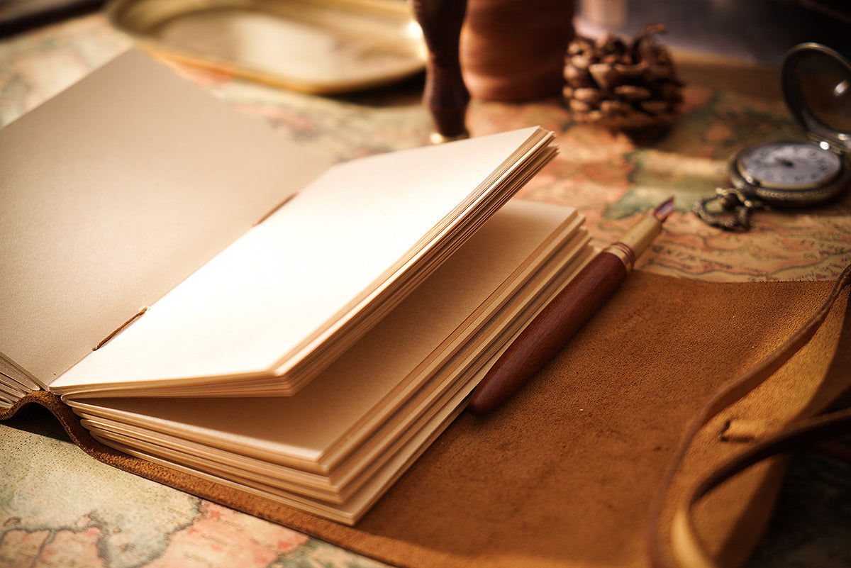 Handmade Embossed Genuine Leather Journal Book 400P