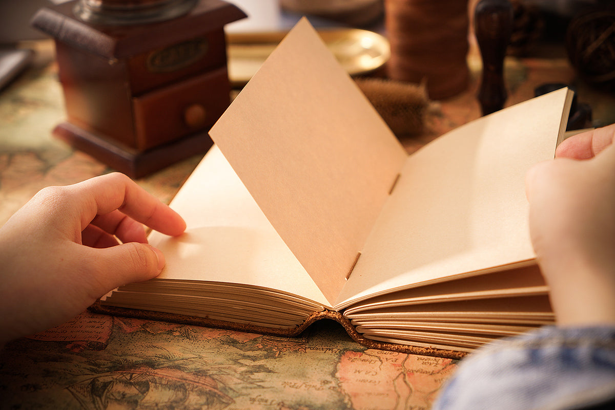 Handmade Embossed Genuine Leather Journal Book 400P