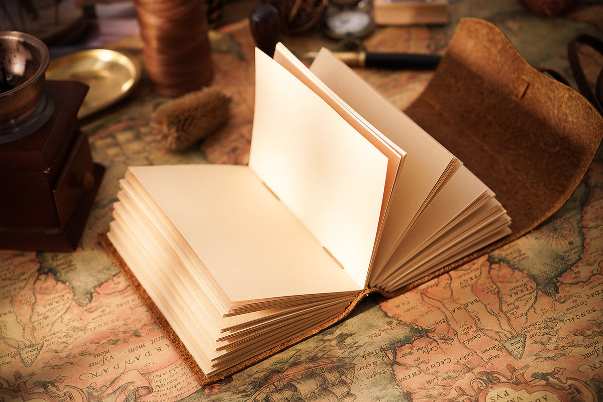 Handmade Embossed Genuine Leather Journal Book 400P