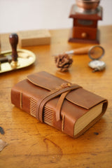 Handmade Embossed Genuine Leather Journal Book 400P