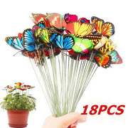 Bunch of Butterflies Garden Planter Butterfly Stakes