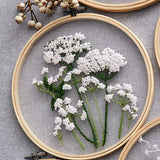 Mesh White Flowers DIY Embroidery Kit