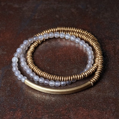 Agate Stone & Copper Handmade Bracelets Unisex Jewellery