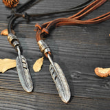 The Wishing Feather Leather Necklace