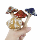 1pc Ceramic Mushroom | Fairy Garden Decoration - Woodland Gatherer