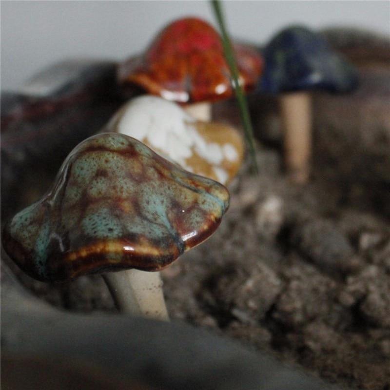 1pc Ceramic Mushroom | Fairy Garden Decoration - Woodland Gatherer