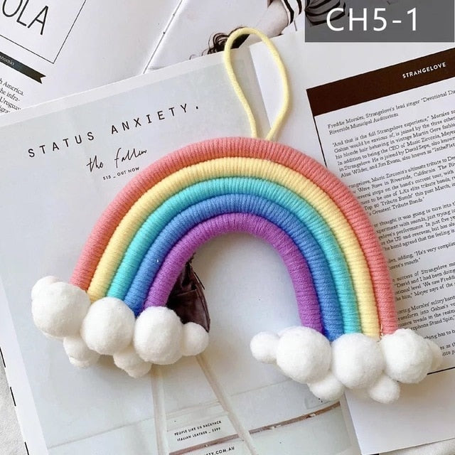 Rainbow & Clouds Wall Hanging Decor