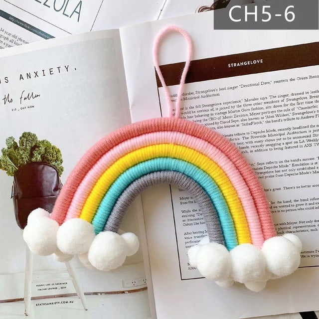 Rainbow & Clouds Wall Hanging Decor