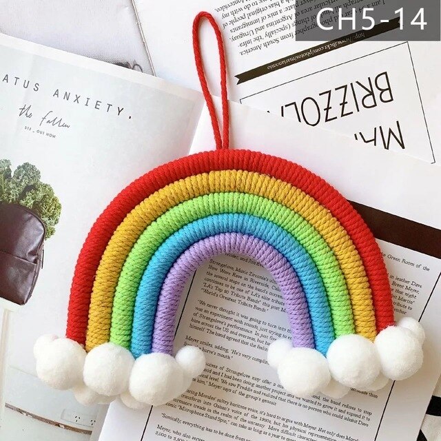 Rainbow & Clouds Wall Hanging Decor