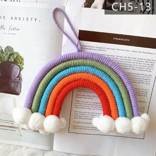 Rainbow & Clouds Wall Hanging Decor